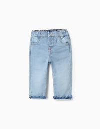 Pantalón Vaquero para Bebé Niño 'Slim', Azul Claro