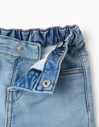 Pantalón Vaquero para Bebé Niño 'Slim', Azul Claro