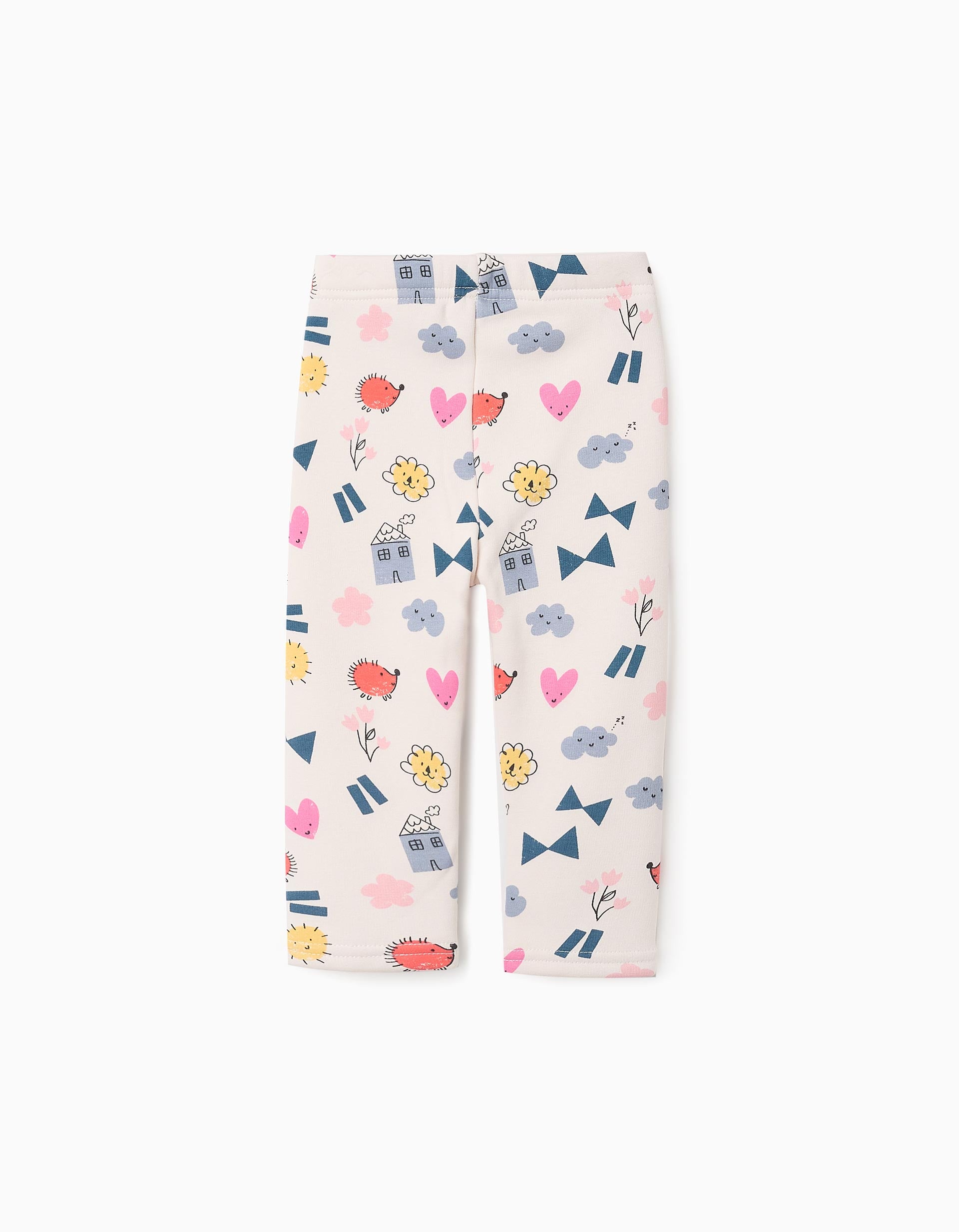 Legging Gratté pour Bébé Fille 'Smile', Beige