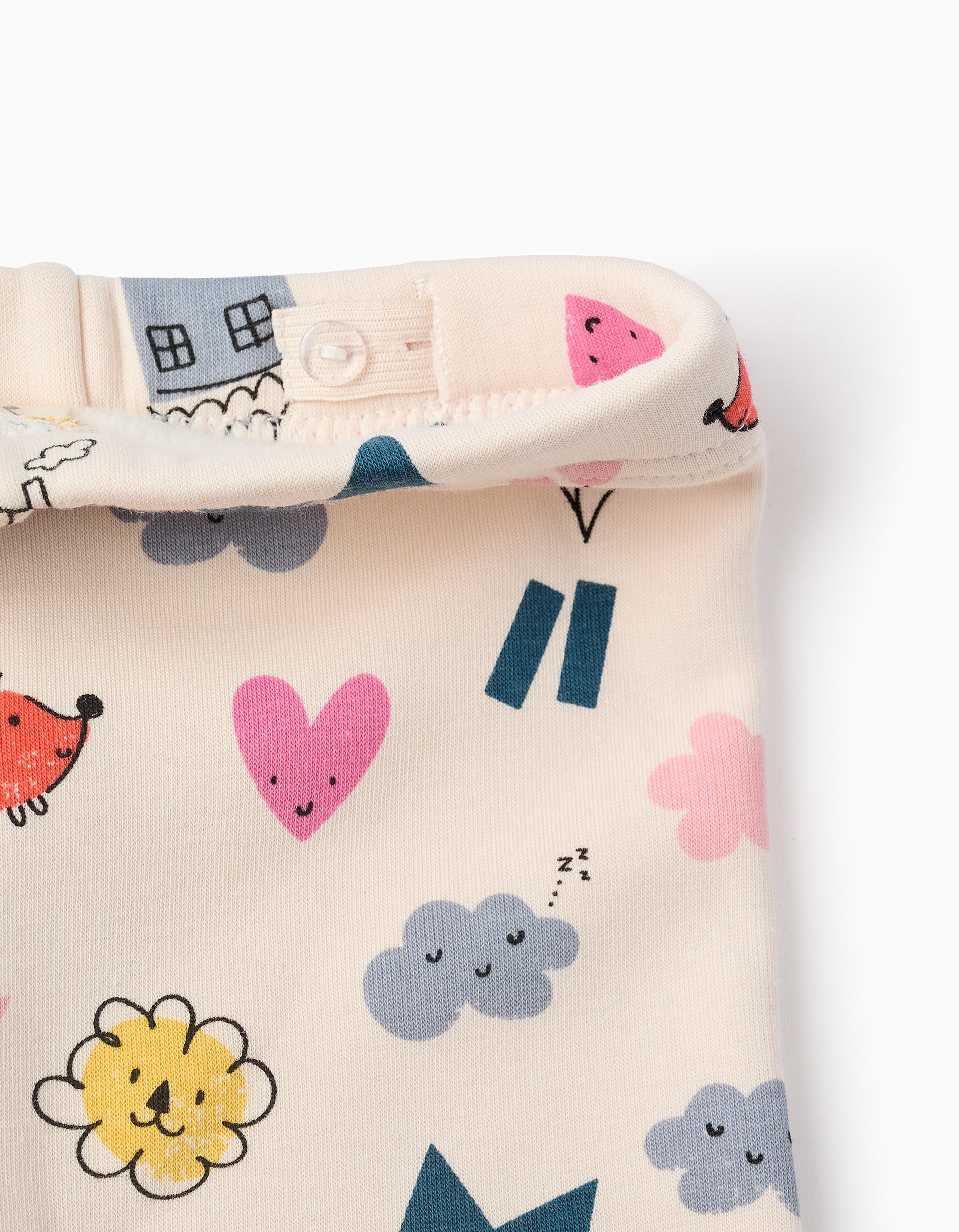 Legging Gratté pour Bébé Fille 'Smile', Beige