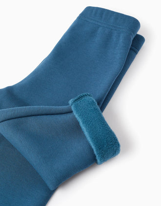 Pantalón Perchado para Bebé Niña, Turquesa