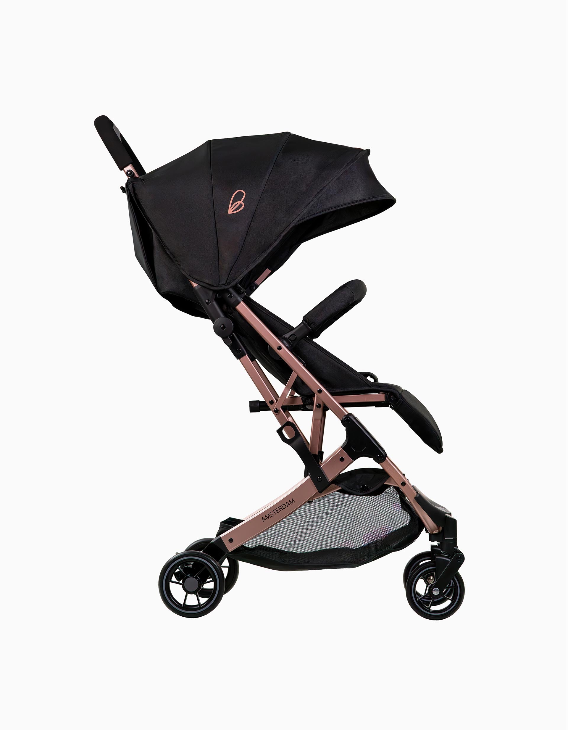 Carrinho De Passeio Asalvo Amsterdam 6M+, Black