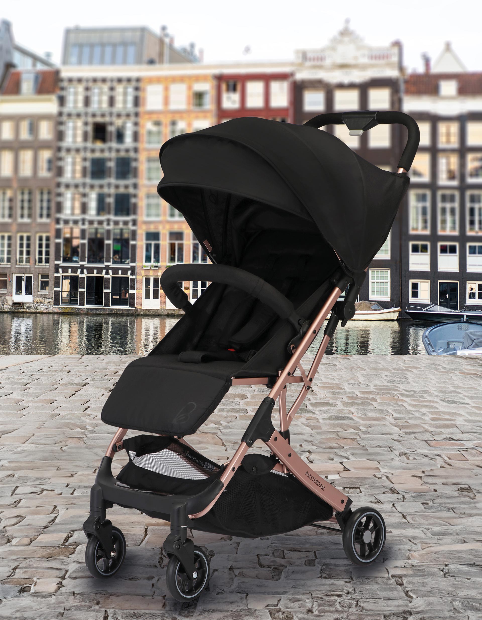 Carrinho De Passeio Asalvo Amsterdam 6M+, Golden