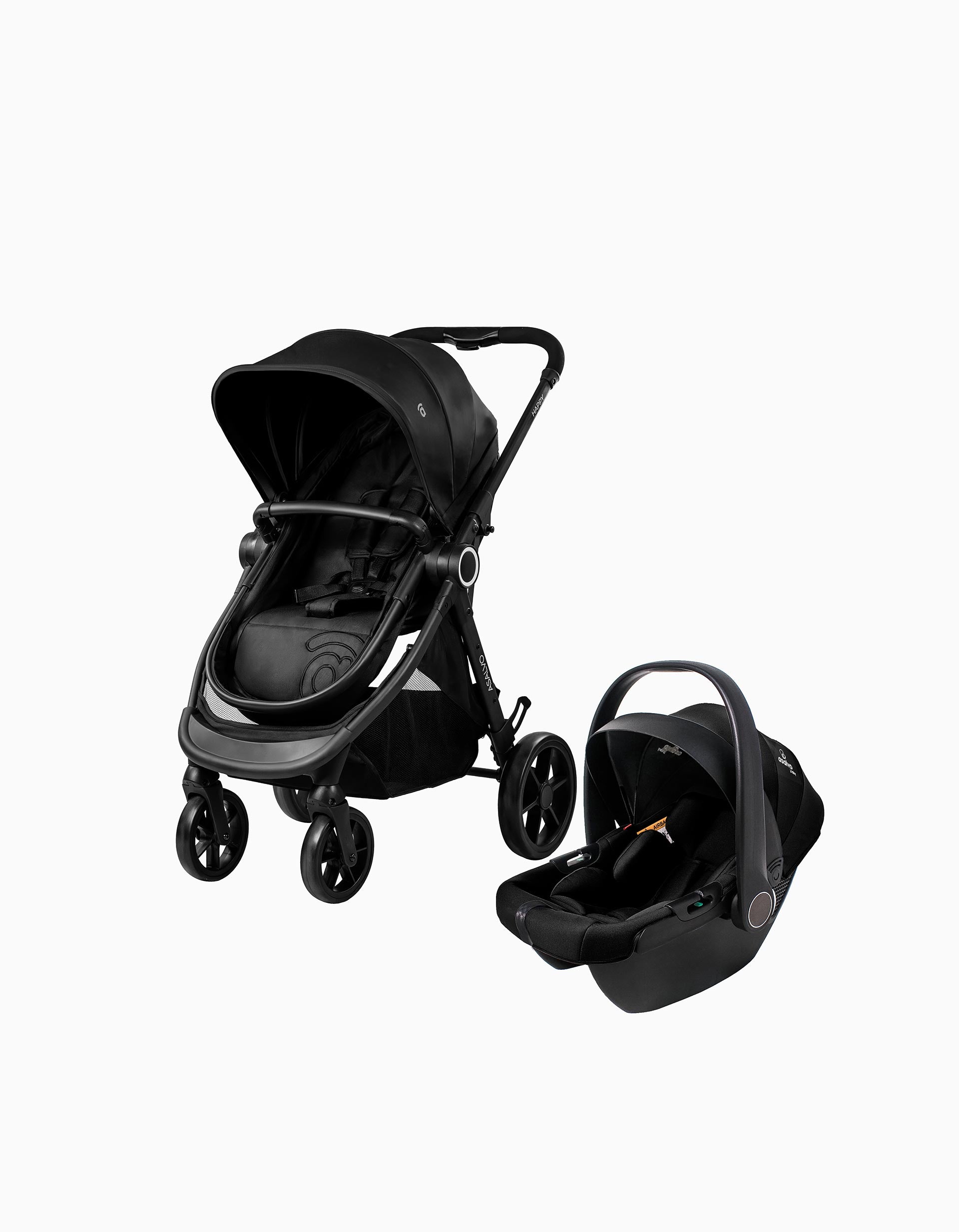 Conjunto De Rua Duo Asalvo Convertible Happy, Black