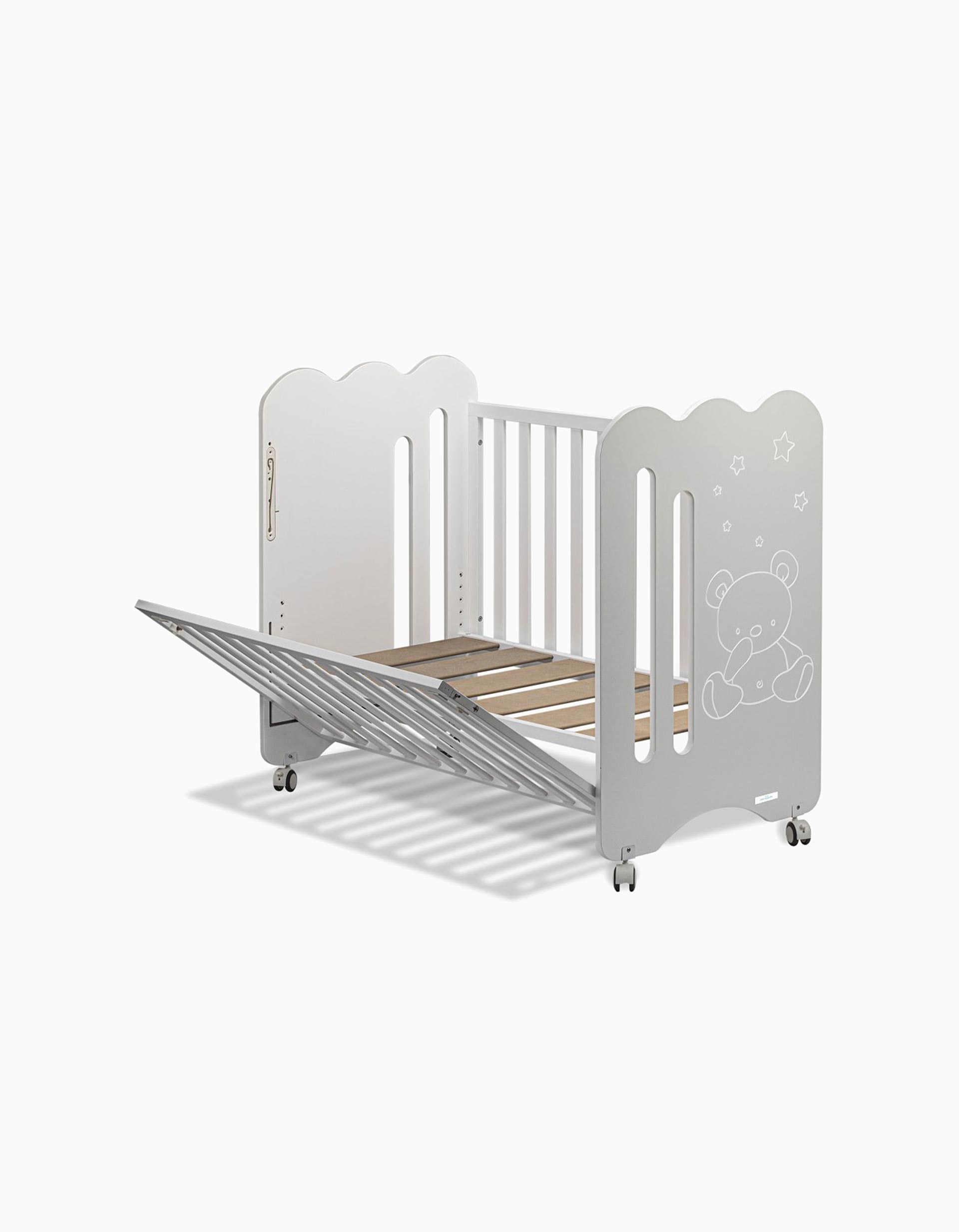 Cama Co-Sleeping Don Algodon Curve White 120X60Cm