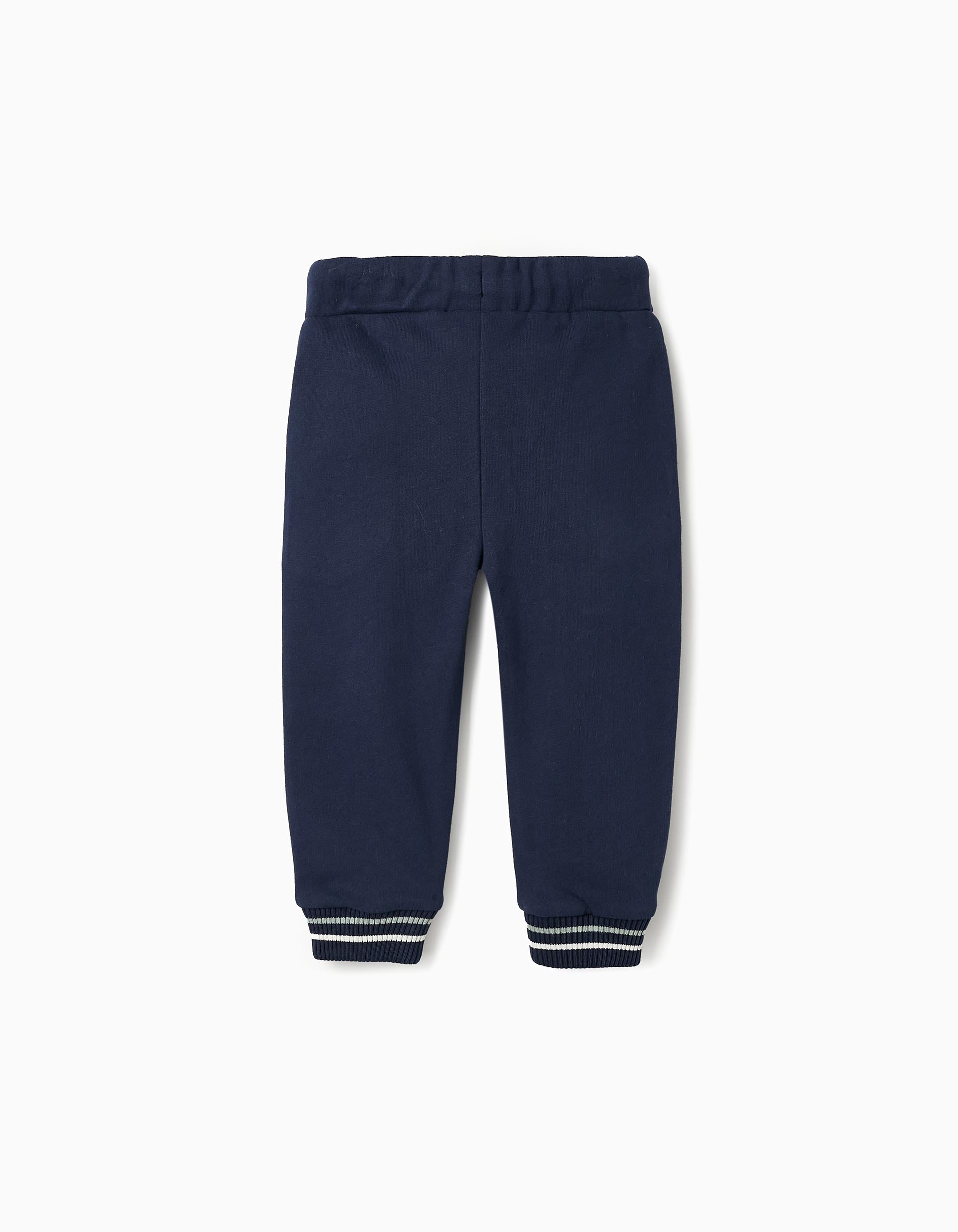 Cotton Trousers for Baby Boys 'Mickey', Dark Blue