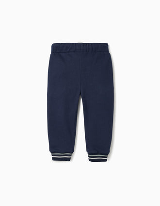 Pantalones de Algodón para Bebé Niño 'Mickey', Azul Oscuro