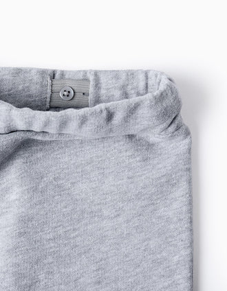 Sweat + Calças de Algodão para Bebé Menino 'Mickey', Azul/Cinza