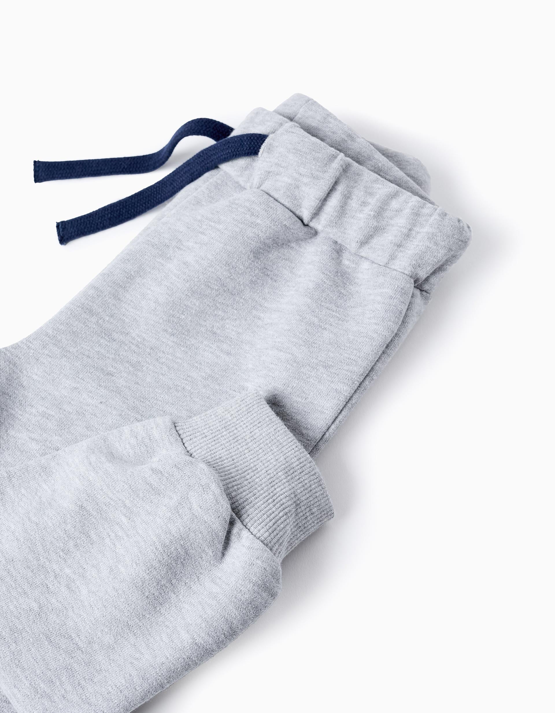 Sweatshirt + Cotton Trousers for Baby Boys 'Mickey', Blue/Grey