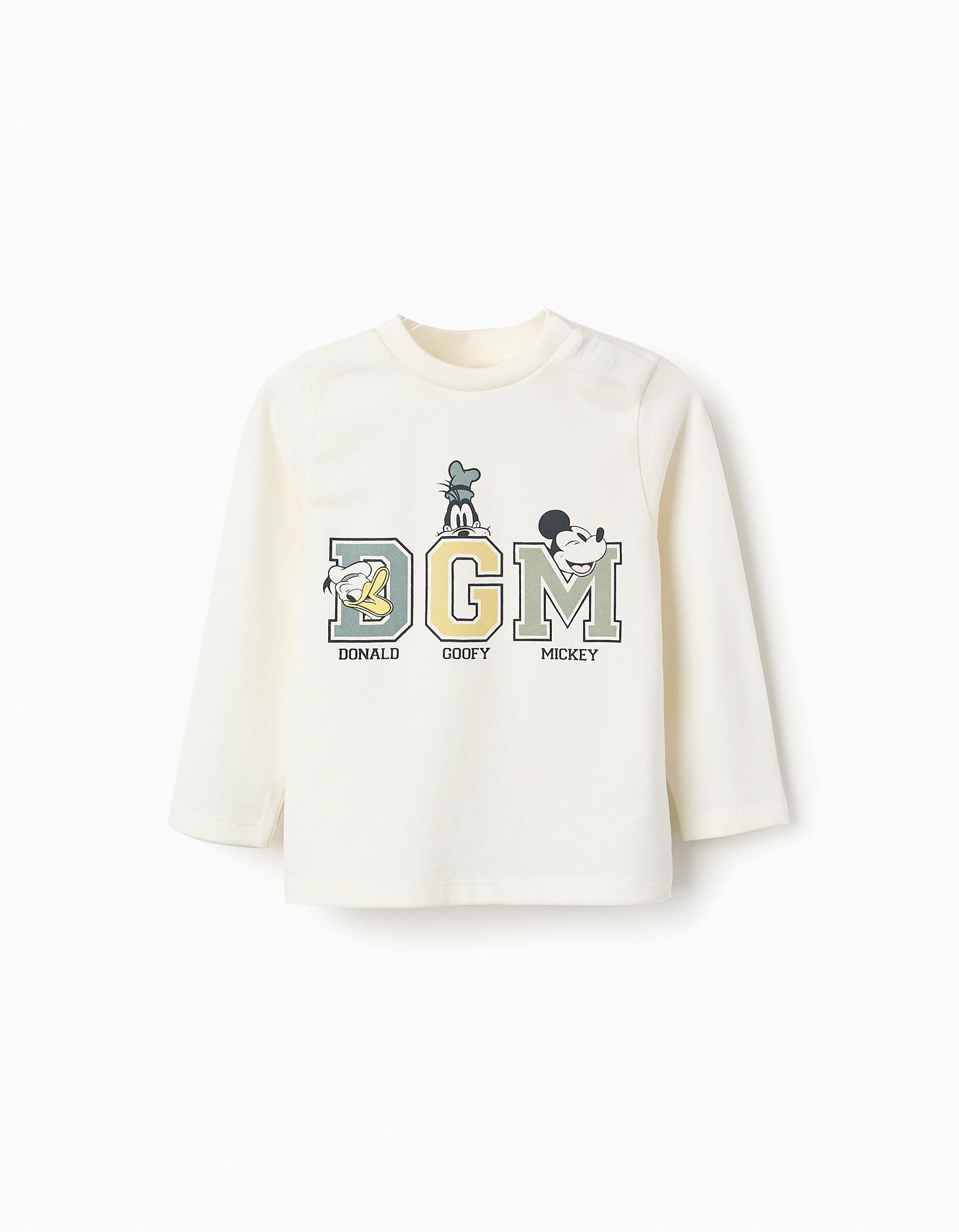 Long-sleeved T-shirt for Baby Boys 'Mickey & Friends', White