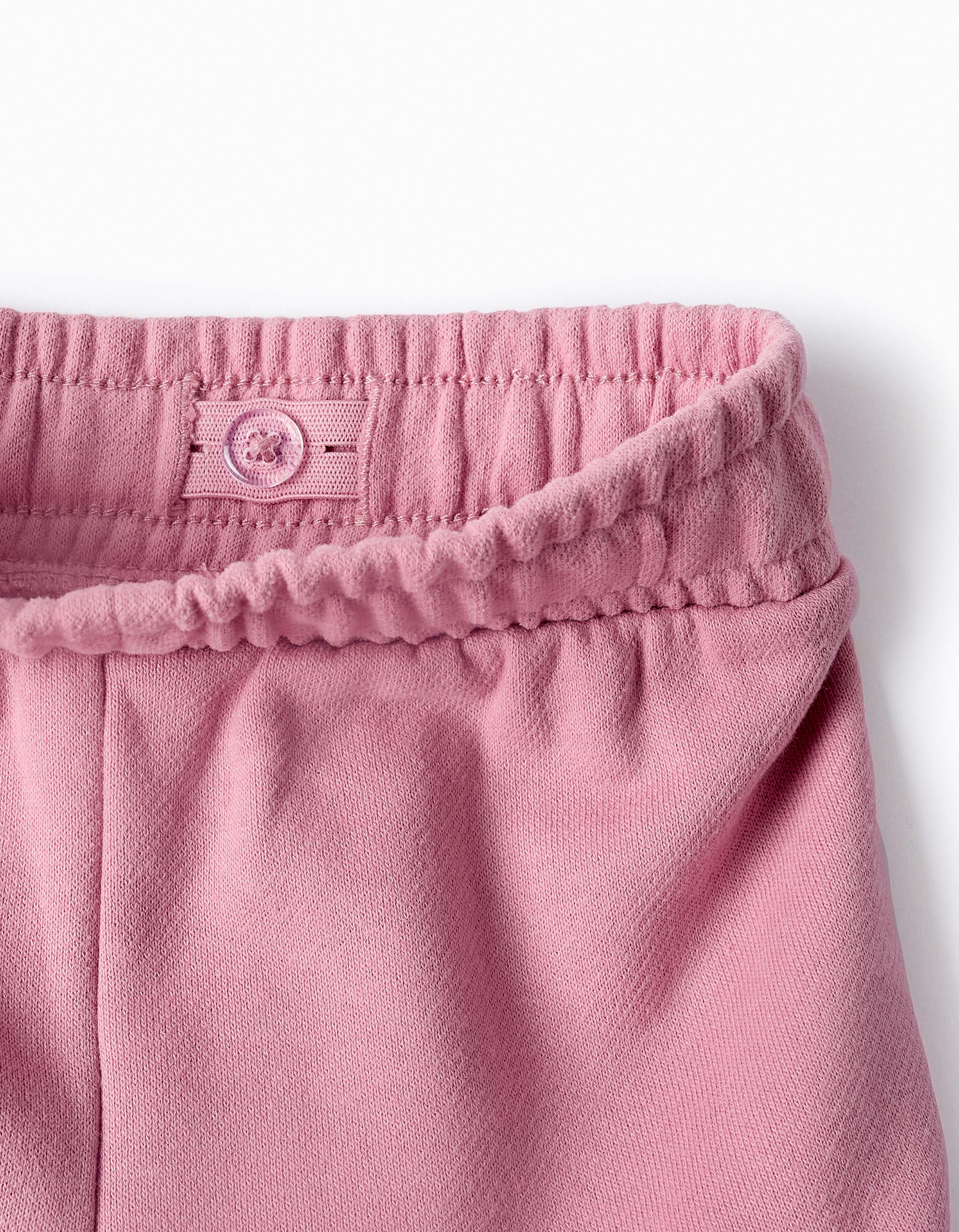 Joggers with Cargo Pockets for Baby Girls, Pink