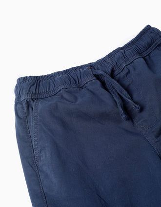 Calças Cargo para Menino 'Slim Fit', Azul Escuro