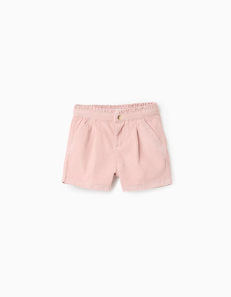 Bermuda de Pana para Niña, Rosa