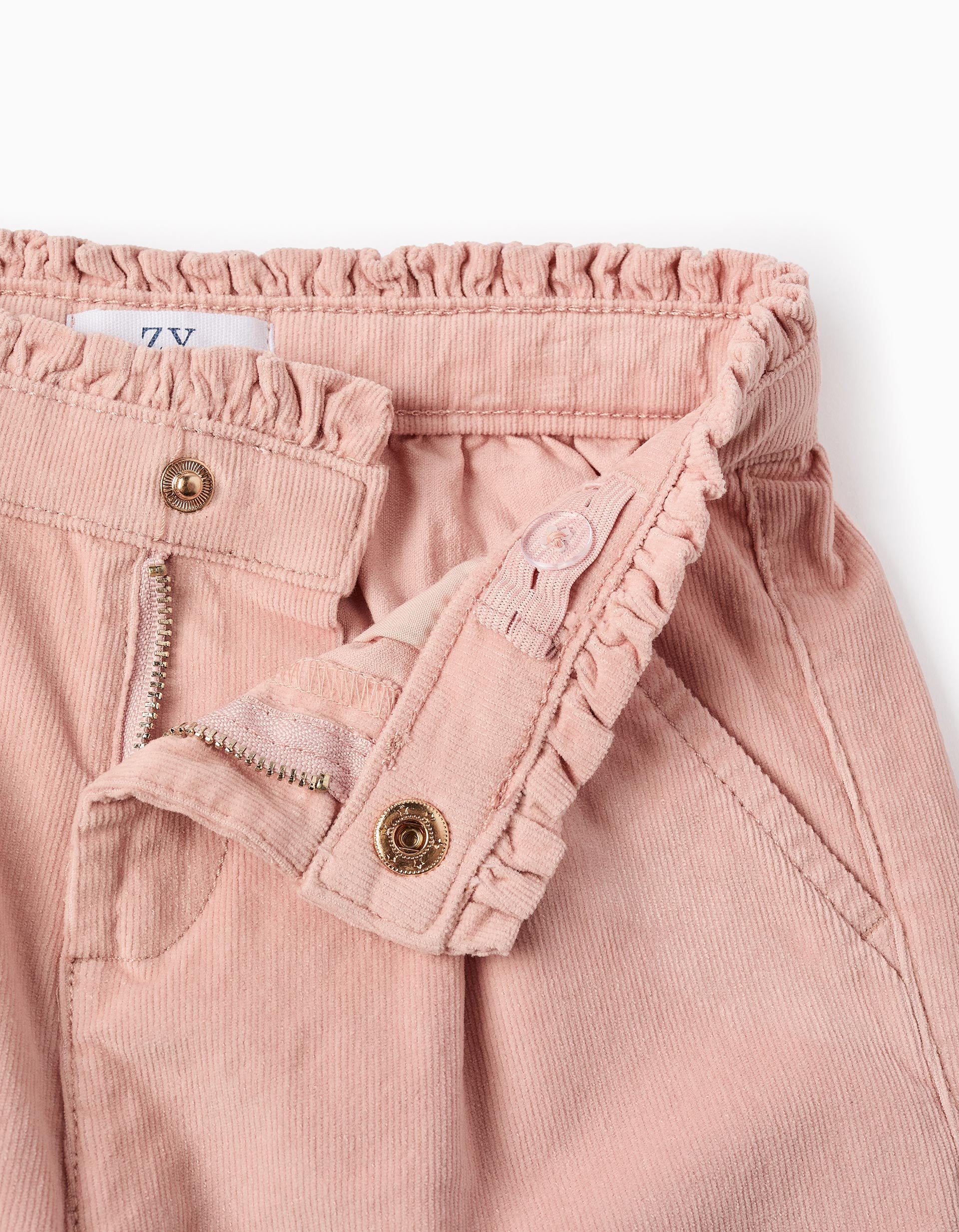 Corduroy Shorts for Girls, Pink