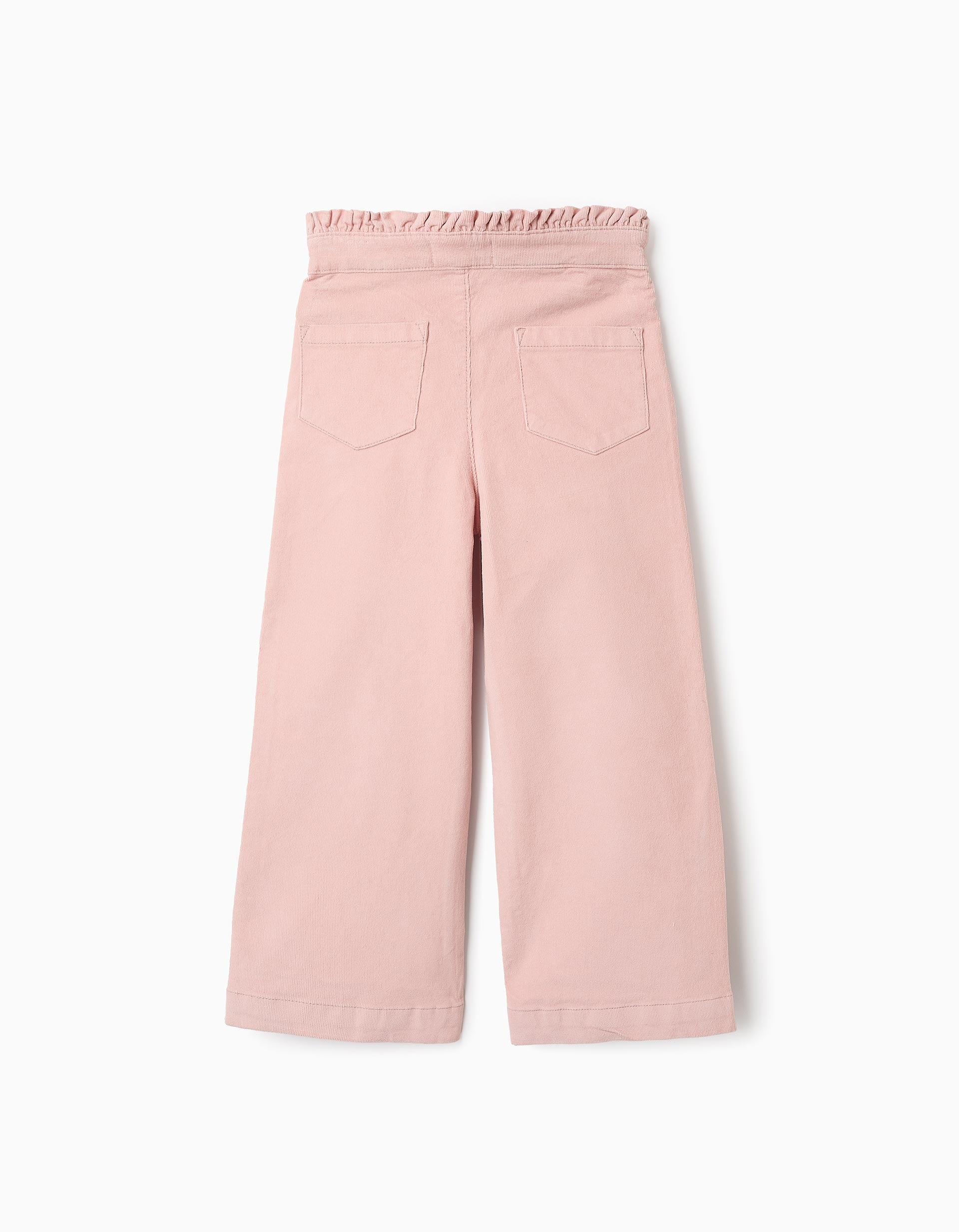 Pantalon en Velours Côtelé pour Fille 'Wide Leg', Rose