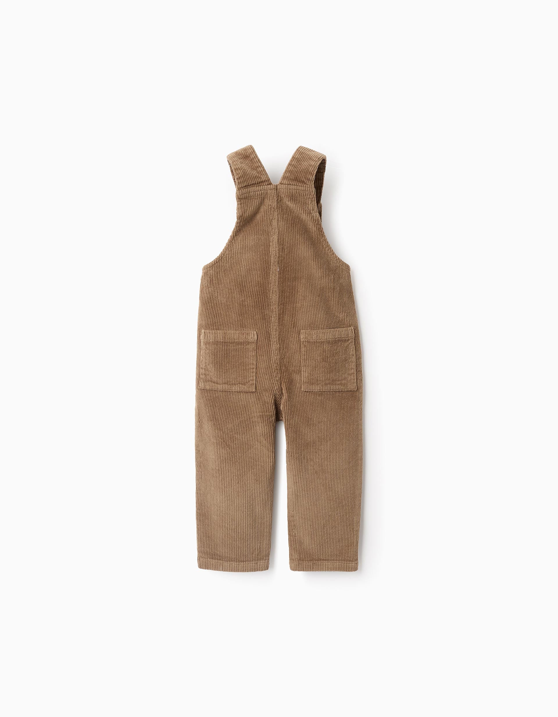 Corduroy Dungarees for Baby Boys, Camel