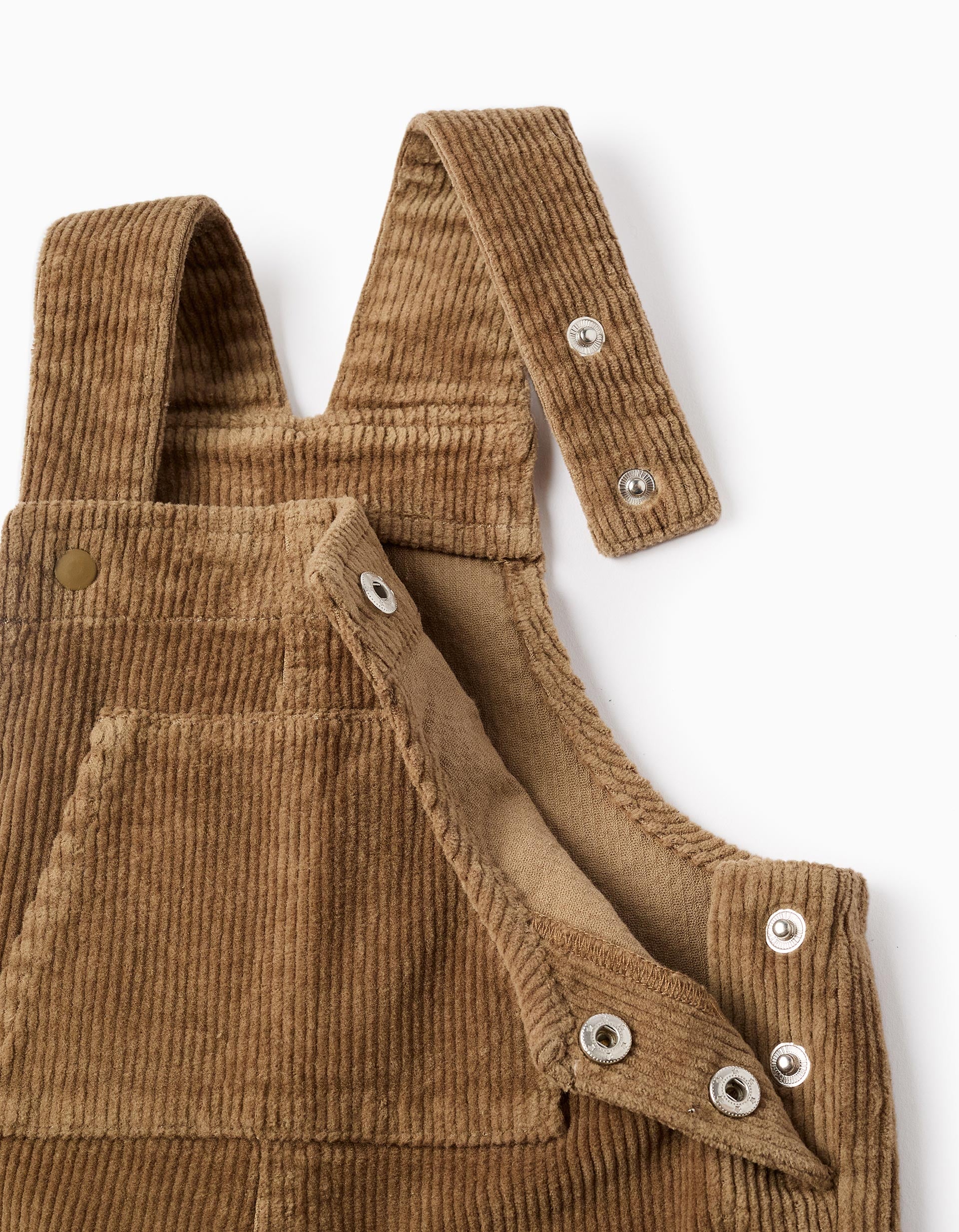 Corduroy Dungarees for Baby Boys, Camel