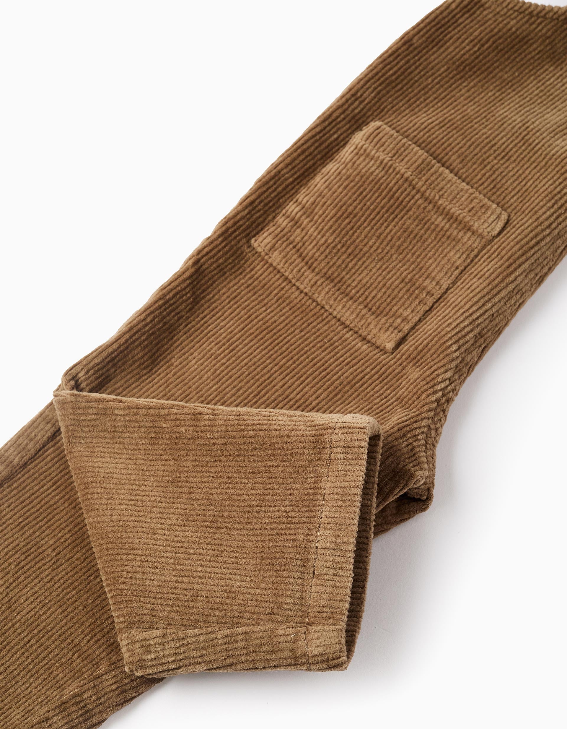 Corduroy Dungarees for Baby Boys, Camel