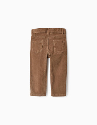 Pantalon en Velours Côtelé pour Bébé Garçon, Camel