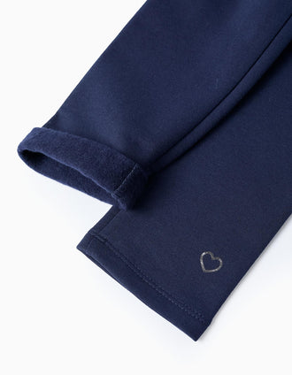 Leggings perchadas para Niña, Azul Oscuro