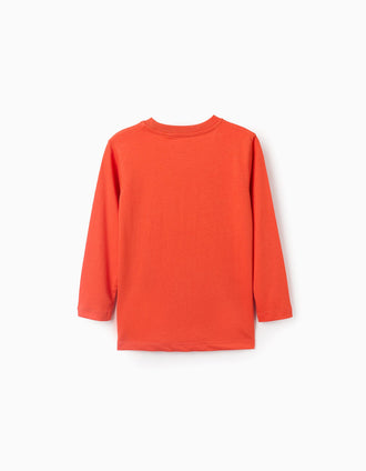 Camiseta de Manga Larga para Niño 'Art', Naranja