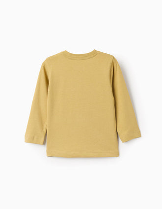 T-shirt à Manches Longues pour Bébé Garçon 'Écureuil', Jaune