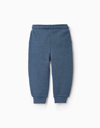 Pantalón Waffle para Bebé Niño, Turquesa