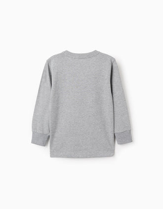 Camiseta de Manga Larga para Niño 'Urban Explorer', Gris