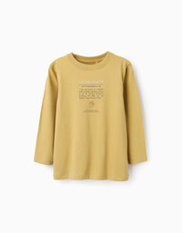 T-shirt de Manga Comprida para Menino 'Arts & Crafts', Amarelo