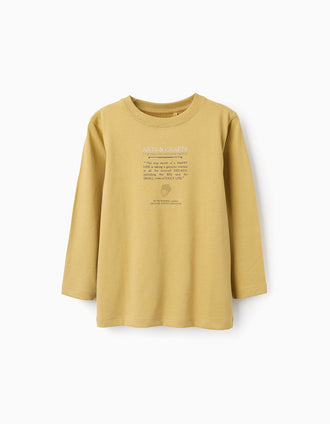 Camiseta de Manga Larga para Niño 'Arts & Crafts', Amarillo