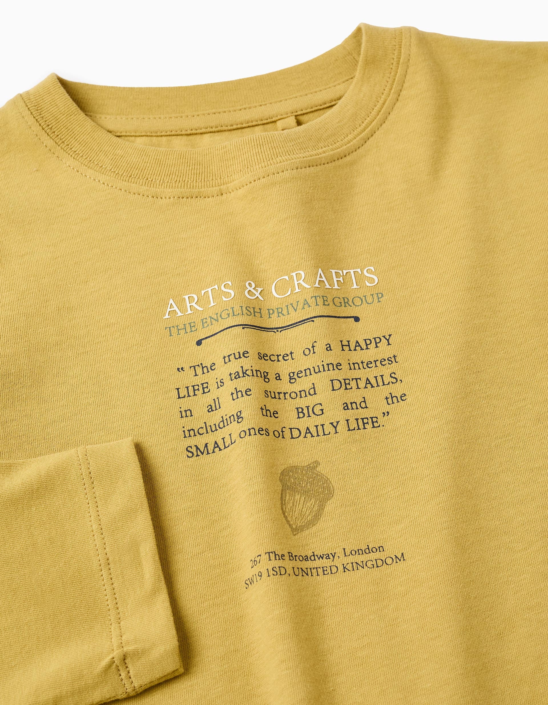 Long Sleeve T-shirt for Boys 'Arts & Crafts', Yellow