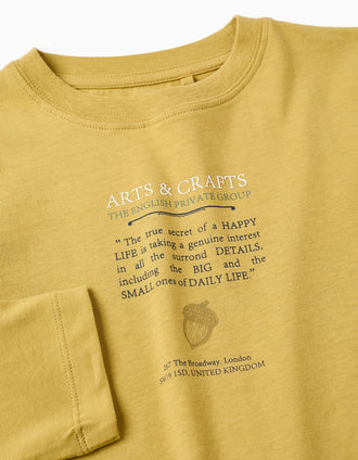 Camiseta de Manga Larga para Niño 'Arts & Crafts', Amarillo