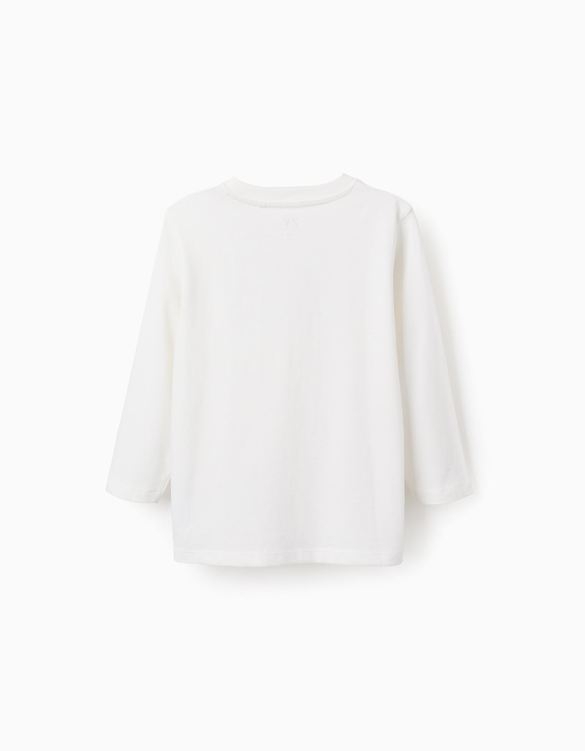 Long-Sleeved T-shirt for Boys 'W', White