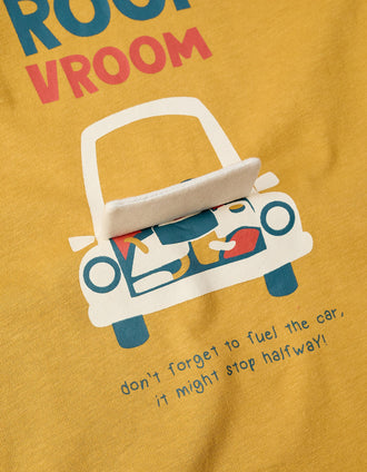 Camiseta de Manga Larga de Algodón para Bebé Niño 'Capot', Amarillo