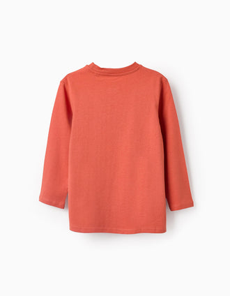 Camiseta de Manga Larga para Niño 'Detroit', Naranja