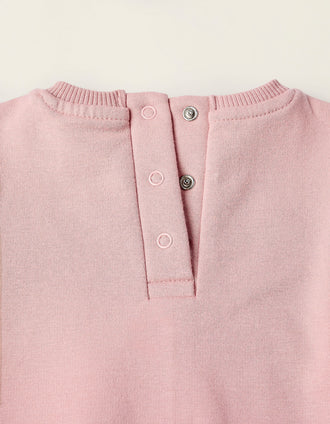 Sudadera + Pantalón para Recién Nacida 'Minnie', Rosa/Gris