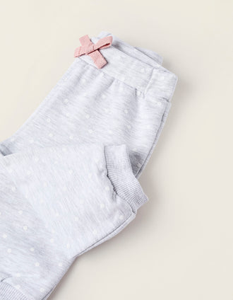Sudadera + Pantalón para Recién Nacida 'Minnie', Rosa/Gris