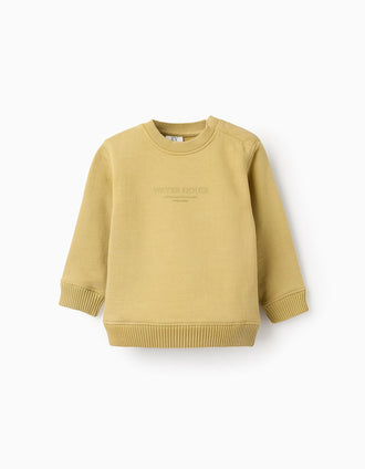 Sweat en Coton pour Bébé Garçon 'Water House', Jaune