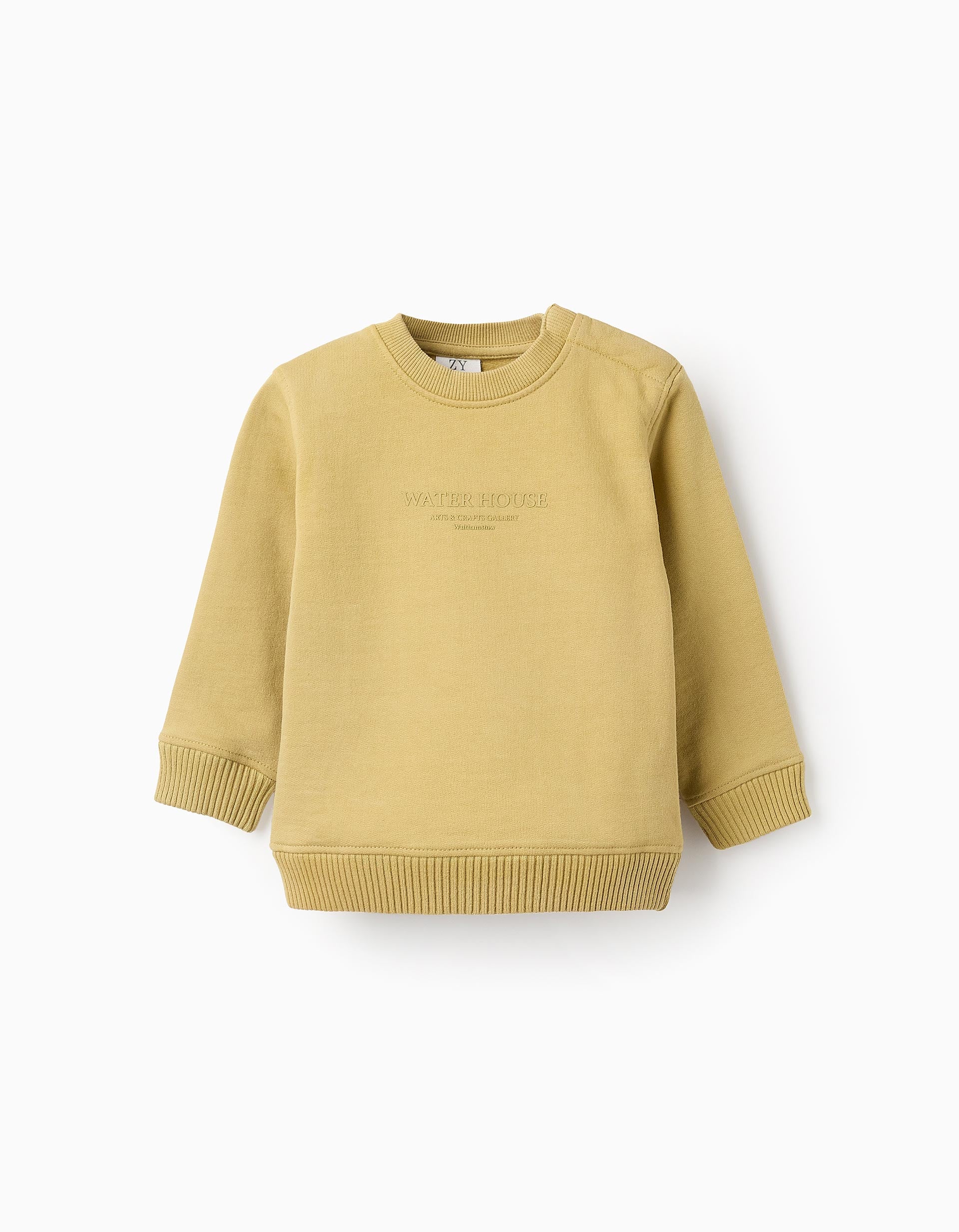 Cotton Sweatshirt for Baby Boys 'Water House', Yellow