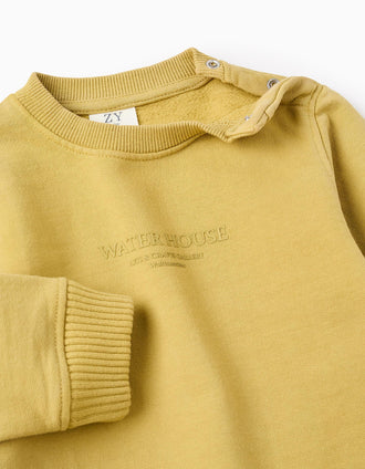 Sweat en Coton pour Bébé Garçon 'Water House', Jaune