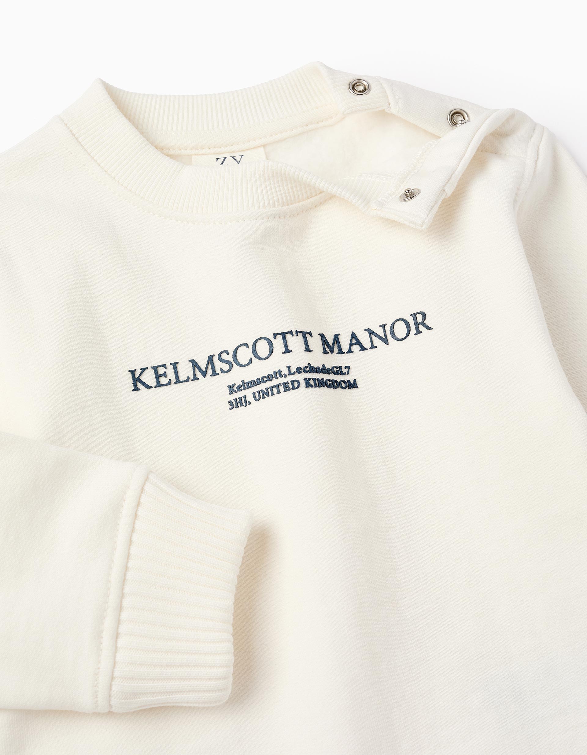 Cotton Sweatshirt for Baby Boys 'Kelmscott Manor', White