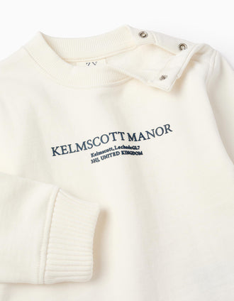 Sweat en Coton pour Bébé Garçon 'Kelmscott Manor', Blanc