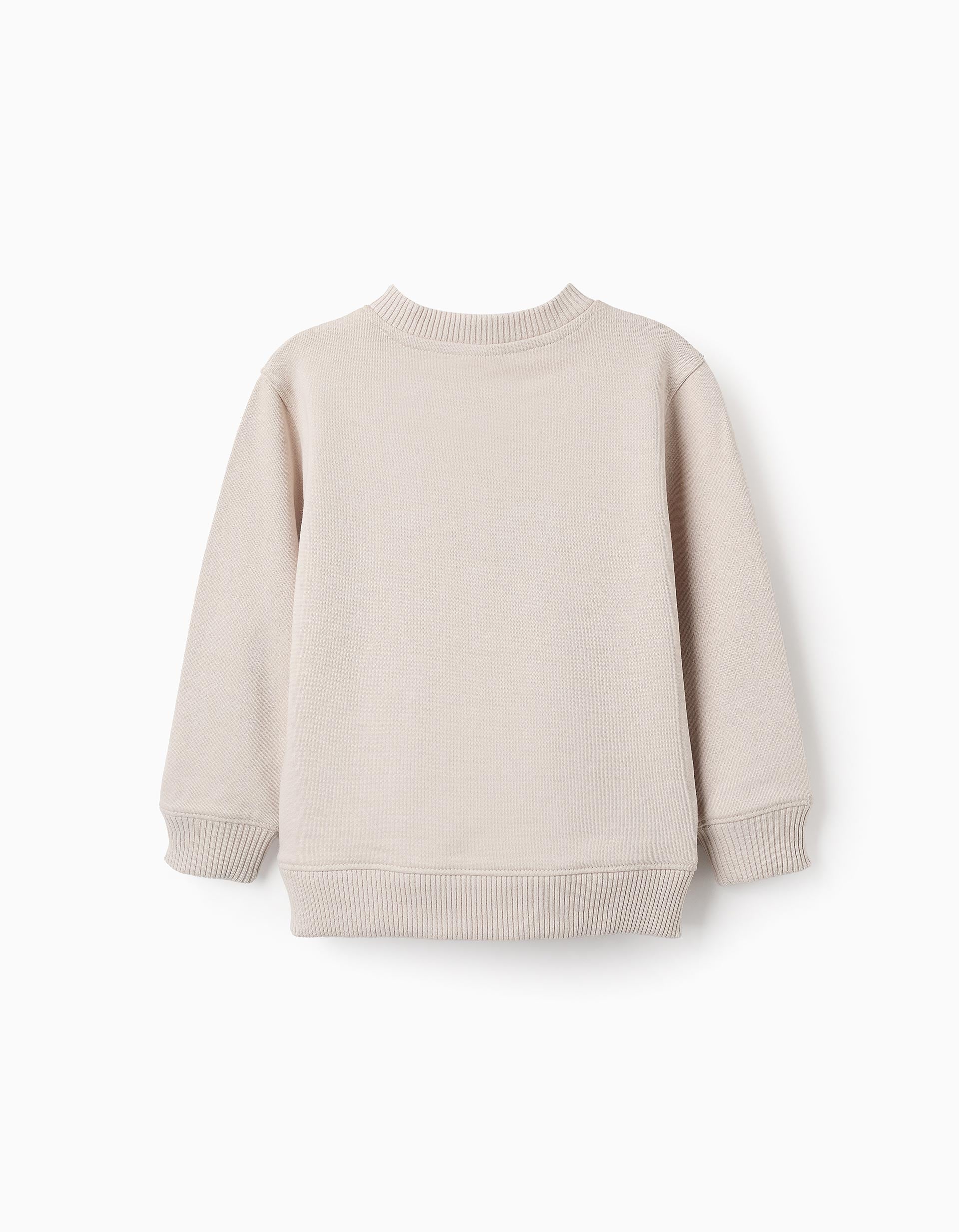 Cotton Sweatshirt for Boys ‘Istanbul’, Beige