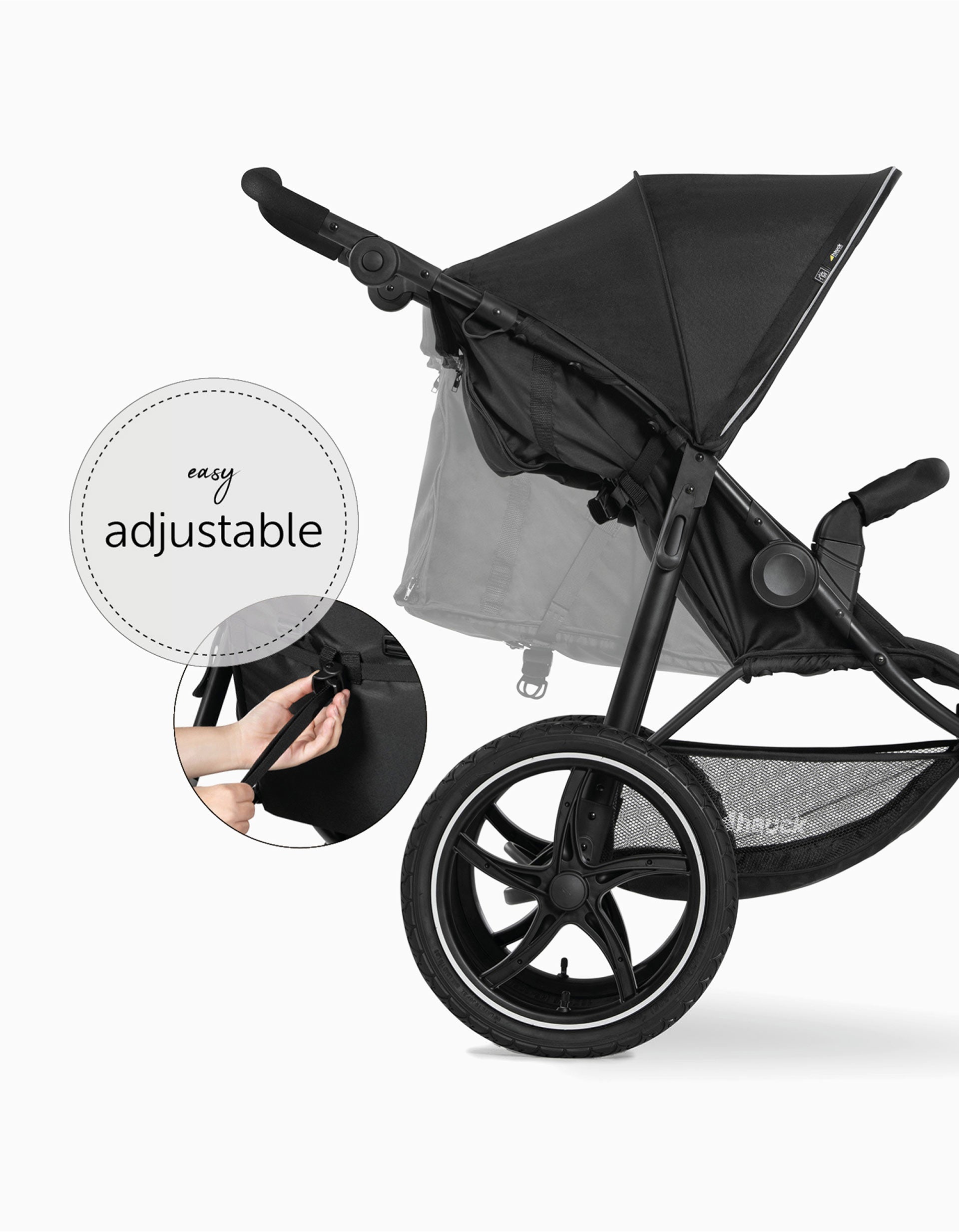 Carrinho De Passeio Hauck Runner 2, Black