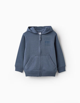 Chaqueta de Algodón con Capucha para Niño 'Rails', Azul