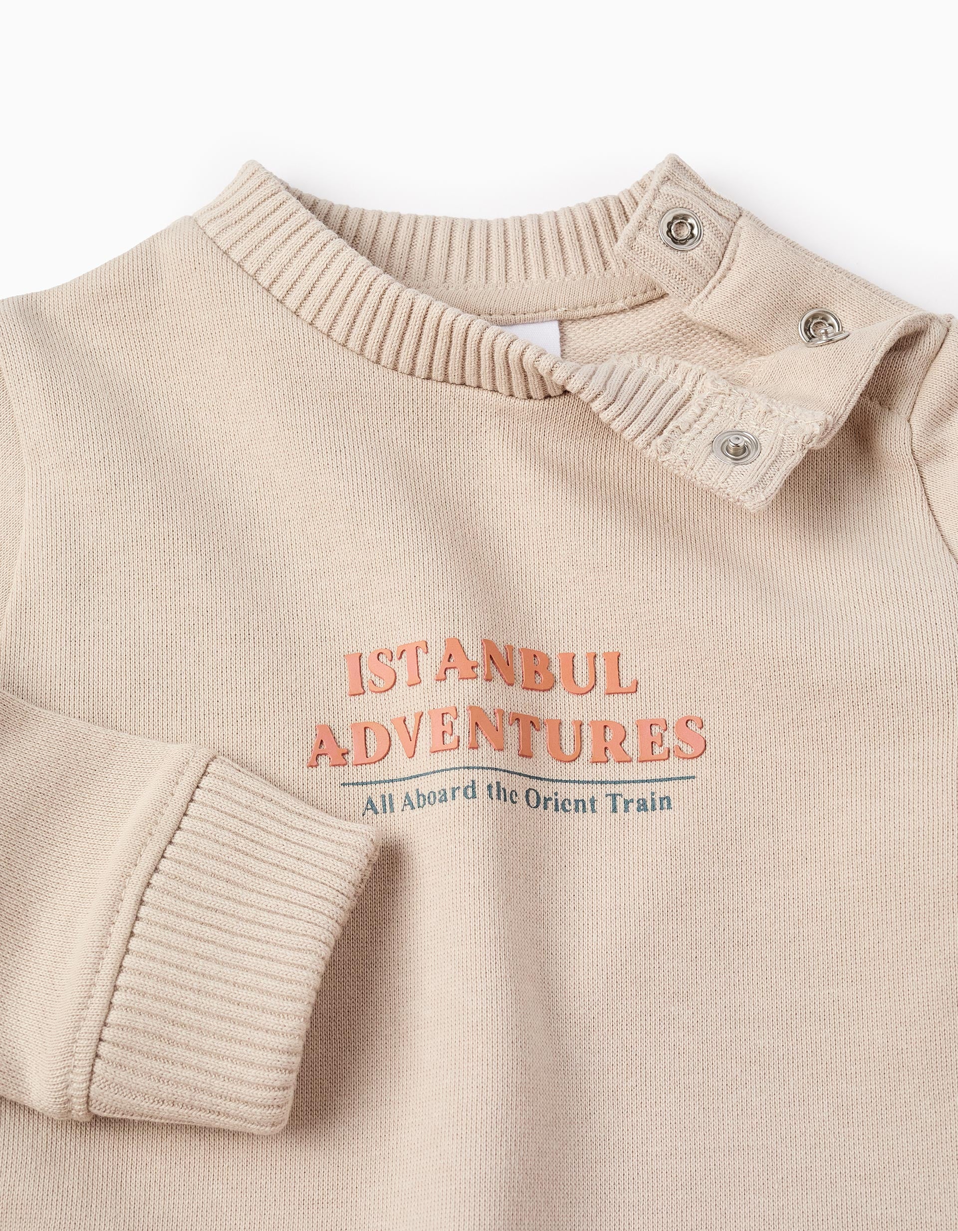 Sudadera de Algodón para Bebé Niño 'Estambul', Beige