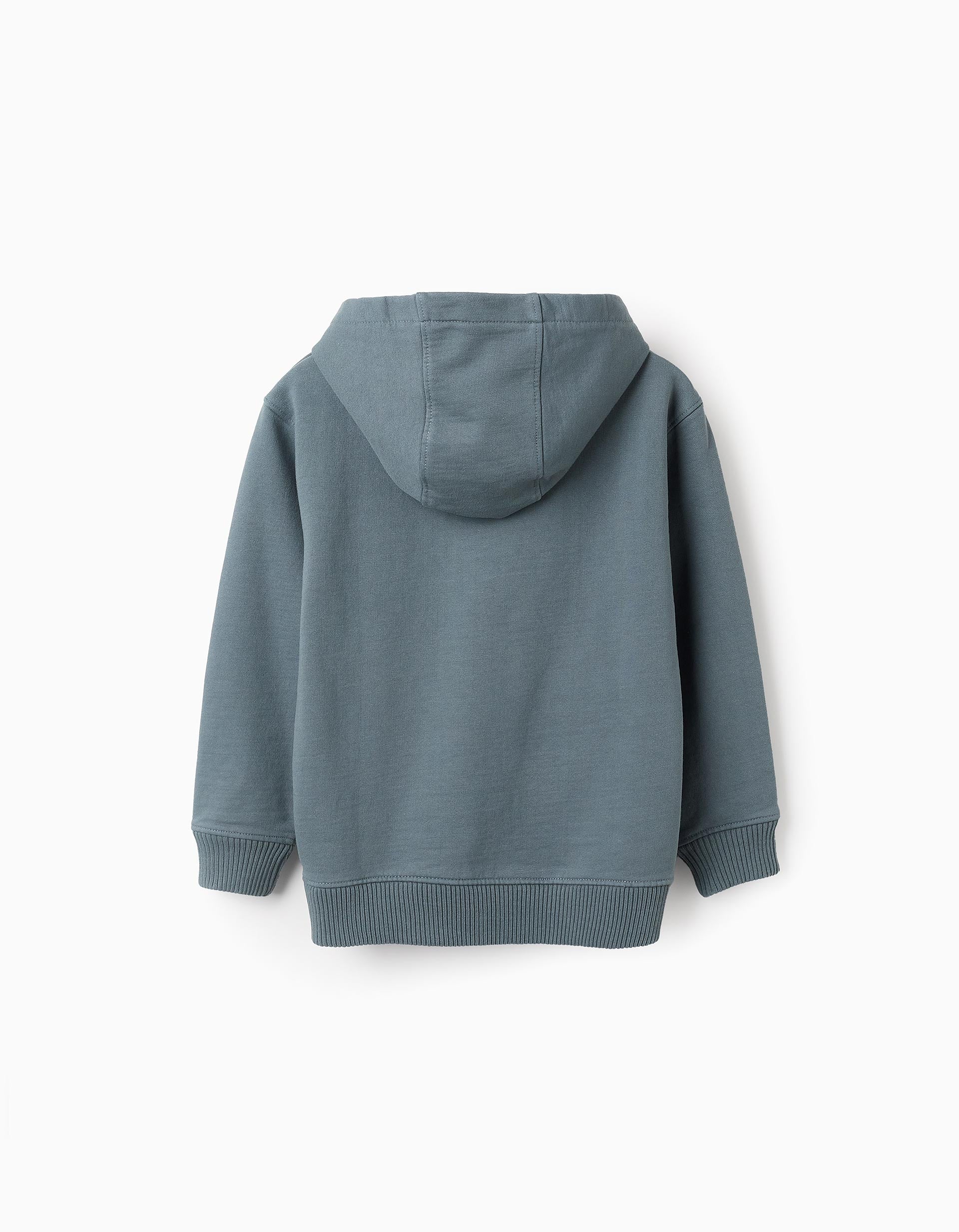 Hooded Cotton Sweatshirt for Boys 'Arts & Crafts', Blue