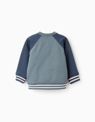 Sweat en Coton pour Bébé Garçon 'Water House', Bleu