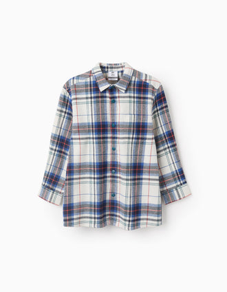 Chemise en Flanelle à Carreaux pour Garçon, Multicolore