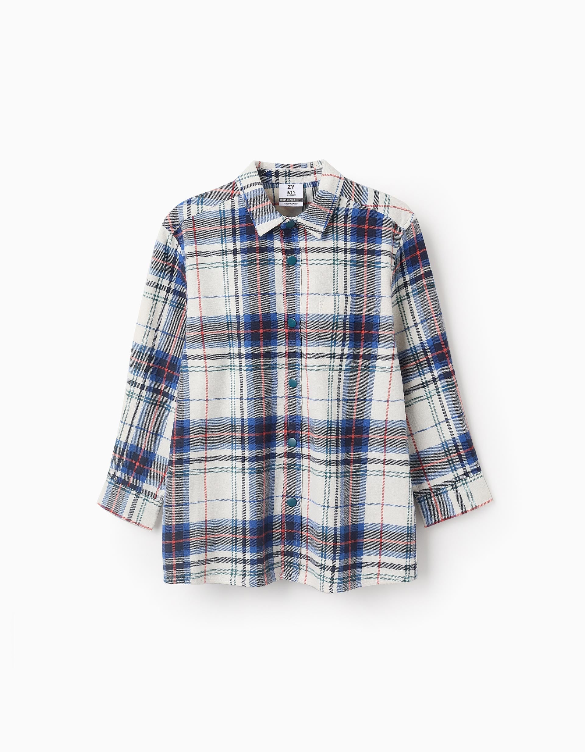 Flannel Checked Shirt for Boys, Multicolour